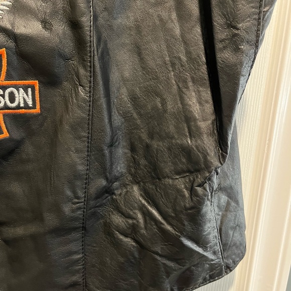 Harley Davidson Motorcycle Britany Leather Collection Vest Size 50 - Picture 15 of 15